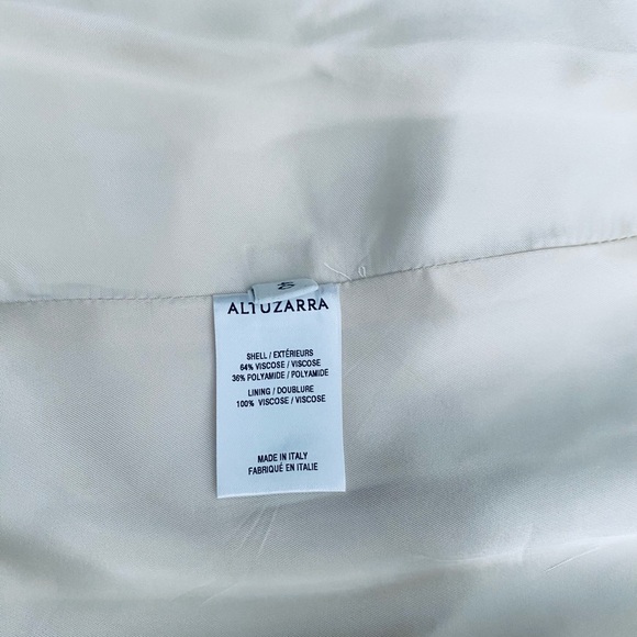Altuzarra Ray Satin Jersey Blazer Antique Pearl SZ 40 - Picture 8 of 13